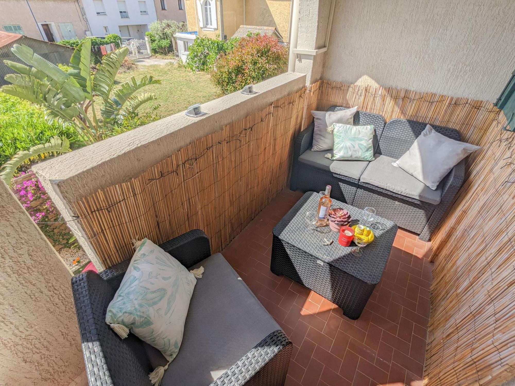 Netflix - Lit Queen Size - Terrasse Plein Sud - Climatisation - 2'Centre-Ville - 6'Mer - Parking Prive - 56M2 - L'Olivine - Offre Speciale ラ・ロンド・レ・モール エクステリア 写真