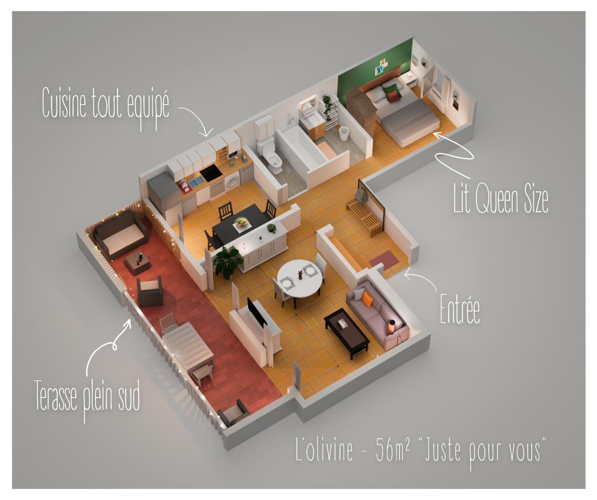 Netflix - Lit Queen Size - Terrasse Plein Sud - Climatisation - 2'Centre-Ville - 6'Mer - Parking Prive - 56M2 - L'Olivine - Offre Speciale ラ・ロンド・レ・モール エクステリア 写真